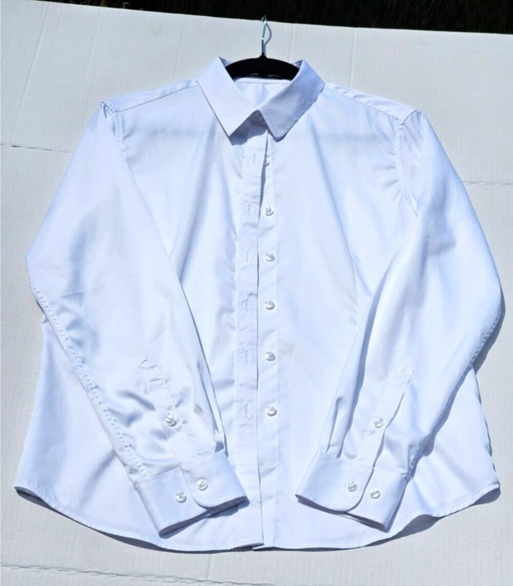J.VER Men's Dress Shirt Solid Long Sleeve Stretch Wrinkle-Free Formal Shirt